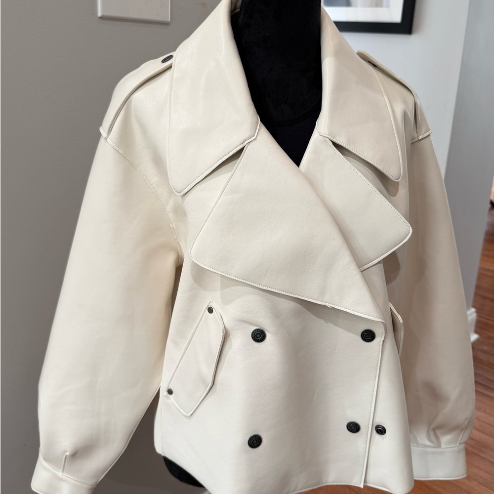 Free People Faux Leather Moto Jacket